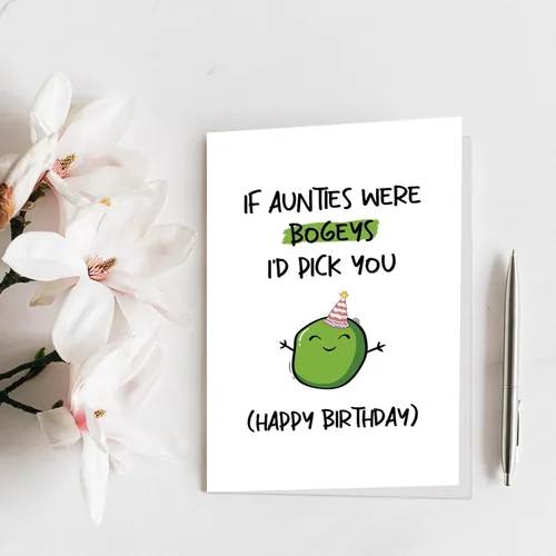 Miniatura 7 de Qiliji Divertida tarjeta de cumpleaños para tía, tarjeta de cumpleaños humorística para tía, tarjeta de feliz cumpleaños de sobrina sobrino, If