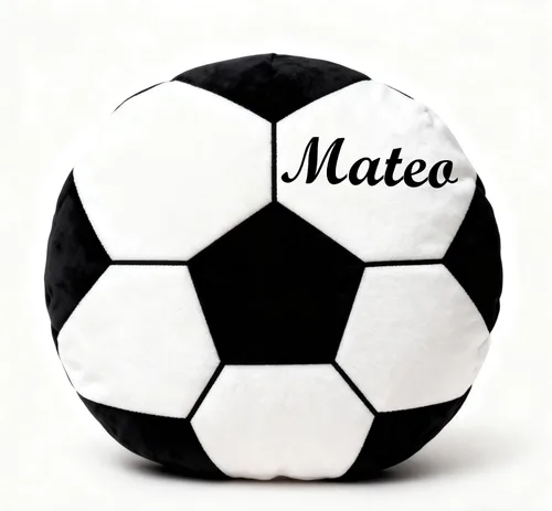 Miniatura 8 de Almohada de pelota de fútbol personalizada con número de nombre, regalo deportivo personalizado para niños y niñas, cojín de fútbol de felpa