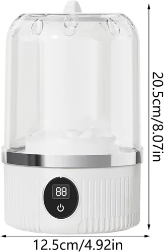 Miniatura 5 de Lavadora – 8.1x4.9 in ABS+PP 15W, Lavadora portátil inalámbrica, pequeño electrodoméstico de lavandería Perfecto para rutina de limpieza de ropa