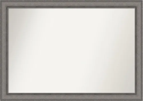 Miniatura 44 de Amanti Art Espejo de pared personalizado no biselado (24.5 x 24.5 pulgadas), marco gris marrón alta, varios tamaños personalizados, espejo de baño