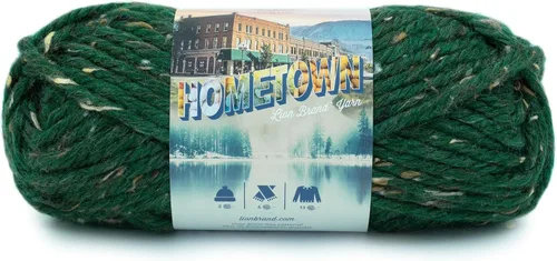 Miniatura 76 de Lion Brand Yarn Hometown - Ovillo de lana súper voluminoso para tejer, ganchillo y manualidades, 1 unidad, Phoenix Azalea