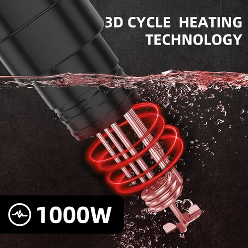 Miniatura 2 de Máquina Sous Vide - Cocinador Suvee - Kit Sous Vide Rocyis con Tapa, Recetas - Circulador de Inmersión de Calentamiento Rápido de 1000W / Negro