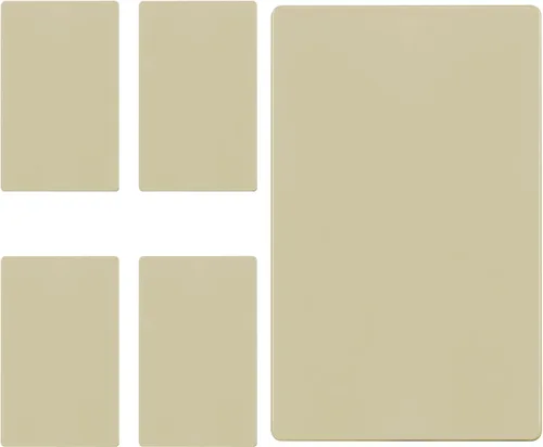 Miniatura 22 de ENERLITES Placa de pared ciega sin tornillos, cubierta de salida de dispositivo ciego segura para niños, tamaño estándar, 1-Gang 4.68 x 2.93 Dorado