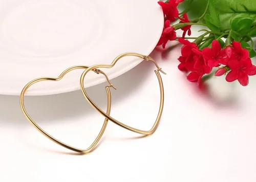 Miniatura 3 de MengPa Aretes de aro para mujer, chapados en oro negro, aretes de gota, joyería de moda