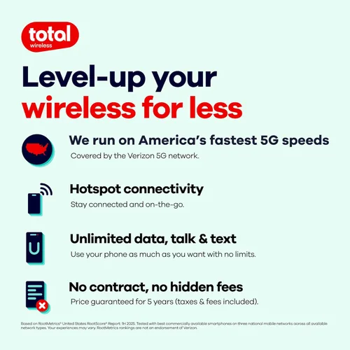 Miniatura 4 de total wireless Motorola Moto g 5G (2024) Teléfono inteligente prepagado bloqueado, 128 GB, gris - Incluye plan de 30 días para llamadas, mensajes