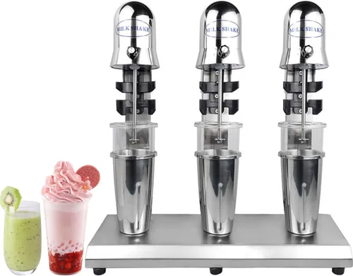Miniatura 11 de Máquina para hacer batidos de leche comercial, máquina eléctrica para hacer malta, mezclador de bebidas con mezclador de malta de una sola cabeza