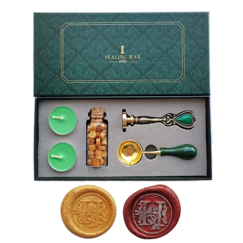 Miniatura 16 de Fancy Letters S - Juego de sellos de cera personalizados, sello de cera para tarjetas de cartas invitaciones letras S