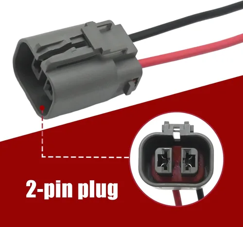 Miniatura 2 de Reemplazo del conector del mazo de cables del alternador de 2 pines para Ford Nissan Mazda Subaru Mitsubishi Reemplazo para Mercury Chrysler Dodge