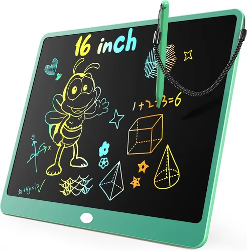 Miniatura 19 de KOKODI Tableta de escritura LCD, regalos para niños y niñas de 3 años, tablero de dibujo de 10 pulgadas, tablero de garabato colorido, tableta