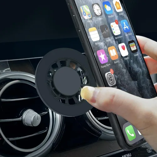BEERTE Compatible con soporte MagSafe para automóvil Mercedes Benz Clase C 2016-2022, clase GLC 2016-2023 [imanes mejorados], soporte magnético para