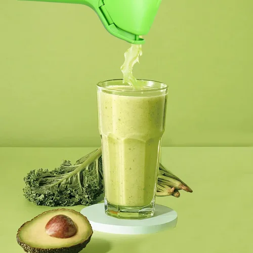 Miniatura 5 de Septe Exprimidor de limón, exprimidor de limón, exprimidor de cítricos de lima, jugo de mano, verde