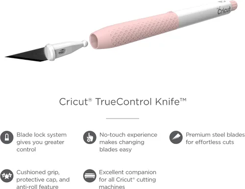 Miniatura 7 de Cricut TrueControl - Cuchillo para uso como cuchillo de precisión, cuchillo de manualidades, cuchillo de trinchar y cuchillo de pasatiempo