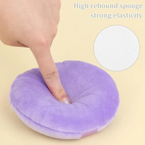 Miniatura 2 de Esponja corporal de gran tamaño, 5 pulgadas, ultra suave, lavable, redonda, aplicador de esponja de maquillaje para limpieza facial, maquillaje