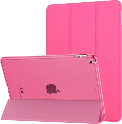 Miniatura 20 de MoKo Funda para iPad 9.7 2018/2017 de 5ª / 6ª Generación - Funda delgada y ligera con soporte para Smartphone con parte trasera translúcida