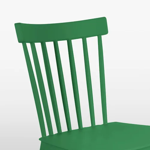 Miniatura 7 de DSW - Sillas de comedor de plástico modernas sin brazos con patas de madera para estar, dormitorio, cocina, comedor, sala de espera, restaurantes