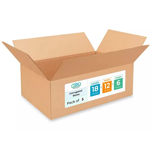 Miniatura 21 de IDL Packaging Paquete de 5 cajas de envío altas de 8 x 8 x 48 pulgadas, extra resistentes de 200 libras frente a caja regular, cajas de mudanza