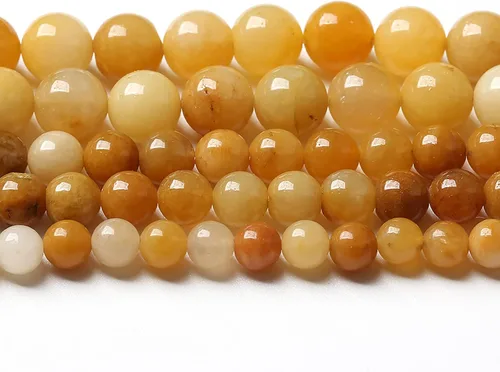 Miniatura 35 de Cuentas de jade verde chino natural, piedras preciosas, cuentas redondas sueltas para hacer joyas, pulsera DIY, collar, 8mm, 45 piezas, 15 pulgadas