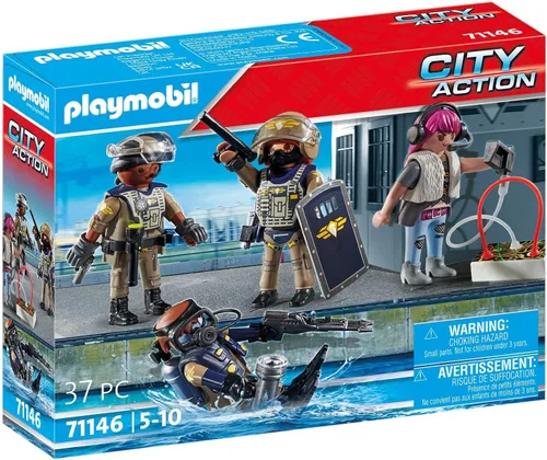 Miniatura 2 de Playmobil Conjunto de figuras de policía táctica