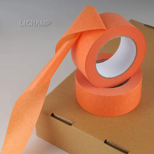 Miniatura 7 de Lichamp Cinta adhesiva ancha para pintores naranja de 2 pulgadas, 1 cinta adhesiva mediana naranja, 1.95 pulgadas x 55 yardas