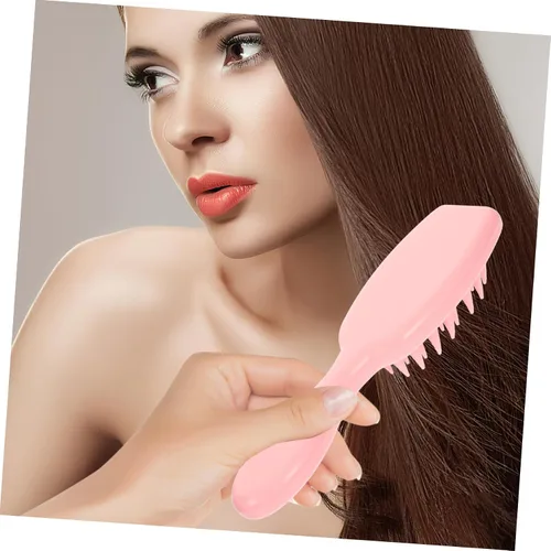 Miniatura 3 de Cepillo de silicona para lavar el cabello con asa, peine para caspa, cepillo para champú para el cabello, cepillo exfoliante para limpieza