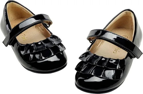 Miniatura 3 de DREAM PAIRS Zapatos planos de ballet Mary Jane para niñas pequeñas, zapatos de vestir para boda, fiesta, escuela