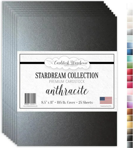 Miniatura 21 de Kunzite stardream metálico Cardstock 8.5" x 11" Premium – 105 Lb. Cover/284 GSM 25 hojas de cartulina almacén Kunzita púrpura claro