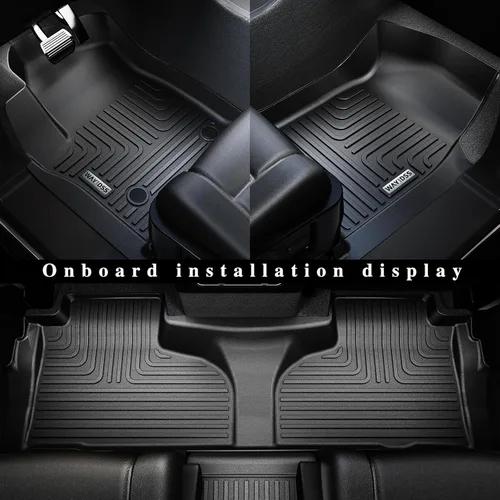 Miniatura 4 de Alfombrillas de Piso para Kia Carnival 2022 2023 2024 2025 8 Asientos (No para Híbrido y Prestige) con Alfombrilla de Maletero Compatible con LX