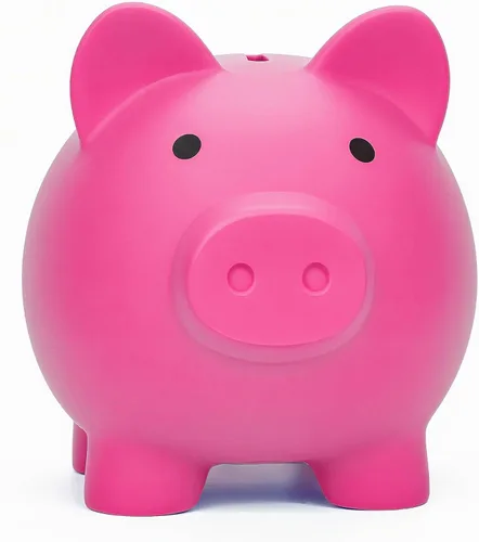Miniatura 16 de Alcancía para Sbrvaniy Piggy Coin Banks para niños y niñas, mi primer banco de dinero de plástico irrompible tamaño S/M/L decoración ahorro Navidad