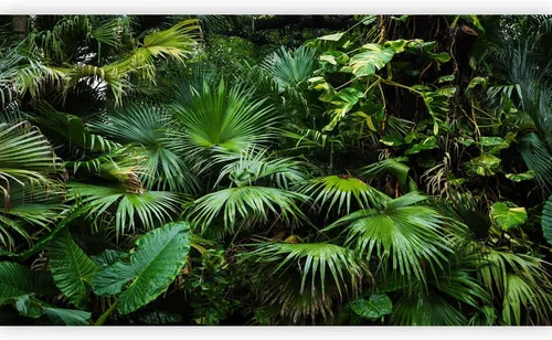 artgeist Mural de pared premium tropical 197 x 110 pulgadas, papel tapiz no tejido, decoración de pared de vellón, impresión fotográfica, diseño de
