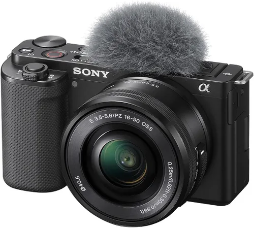 Miniatura 9 de Sony Cámara sin espejo ZV-E10 con 2 lentes, lente E PZ 0.630-1.969 in f/3.5-5.6 OSS y lente E 2.165-8.268 in f/4.5-6.3 OSS E-Mount Lens, bolsa