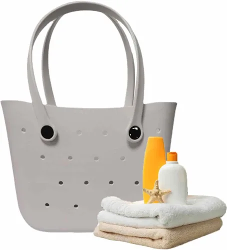 Miniatura 7 de BBAUER Bolsa de playa grande, impermeable, lavable, de verano, bolsa de playa para mujer, elegante alternativa de malla de lona