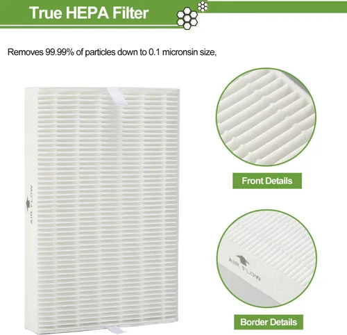 Miniatura 2 de Filtro HEPA HPA300 de repuesto para purificadores de aire Honeywell serie HPA300 HPA300, HPA300VP, HPA304, HPA3300, reemplazo HRF-R3