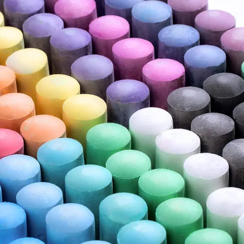 feela Tiza para acera, paquete de 144 unidades, 18 colores, juego de tizas para acera para niños, a granel, ideal para niños y familia, pintura en