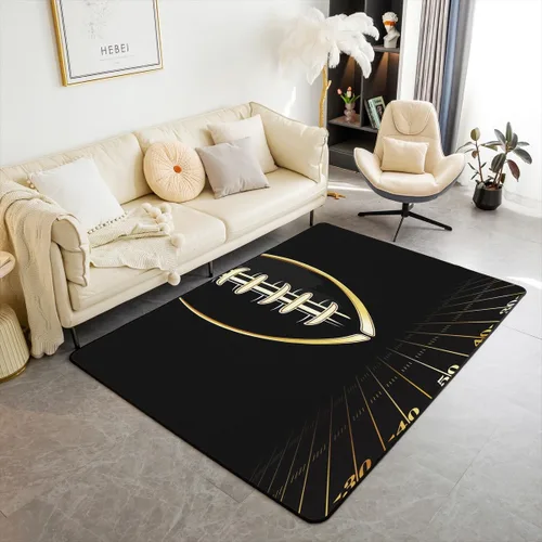 Miniatura 9 de jejeloiu Lacrosse - Alfombra decorativa de 3 x 5 pies para niños, diseño de bandera estadounidense, temática deportiva, para mujeres y hombres