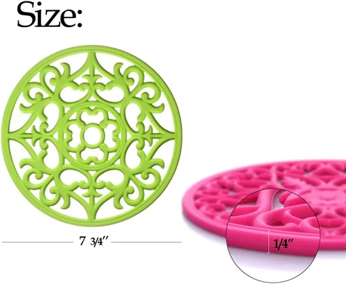 Miniatura 3 de ME.FAN - Salvamanteles de silicona multiusos para tallar – Juego de 3 alfombrillas resistentes al calor – Premium aislado flexible y duradero 3