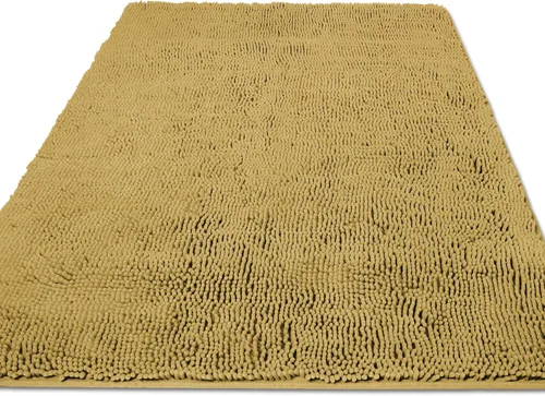 Miniatura 134 de Yeaban Alfombra de pasillo de baño de 24 x 72 pulgadas, antideslizante, alfombra de baño larga de felpilla gruesa, absorbente y lavable, alfombra