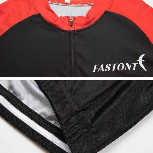 Miniatura 3 de Jersey de ciclismo transpirable con cremallera completa cómodo conjunto de jersey de ciclismo para hombre para montar al aire libre
