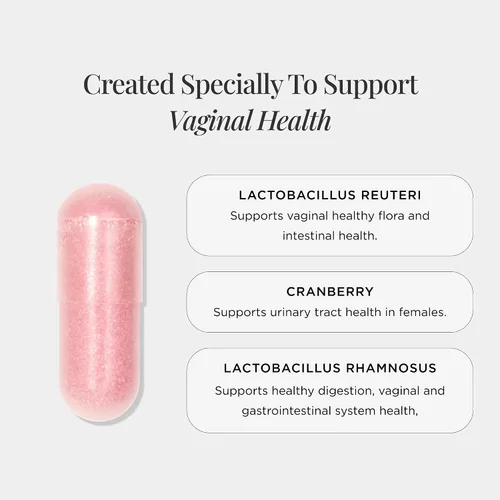 Miniatura 4 de JSHealth Probiótico vaginal para mujeres. Probiótico estable para la salud urinaria y vaginal. Cepas de arándanos y lactobacilos. Formulado por