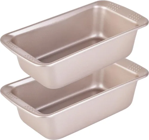 Miniatura 12 de 2 mini moldes para pan de plátano de 6 pulgadas, sartén antiadherente para hornear, juego de 2 utensilios para hornear de acero al carbono, mini