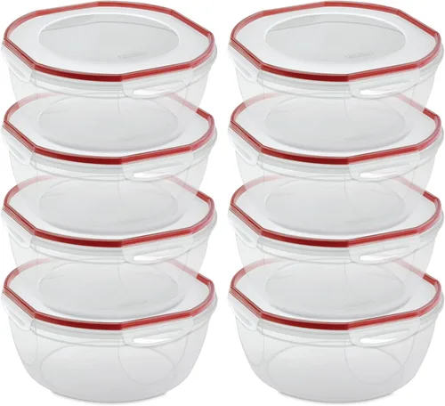 Miniatura 12 de Sterilite Recipiente ultra sellado de 4.7 cuartos de galón, recipiente grande hermético para almacenamiento de alimentos, tapa de cierre, apto