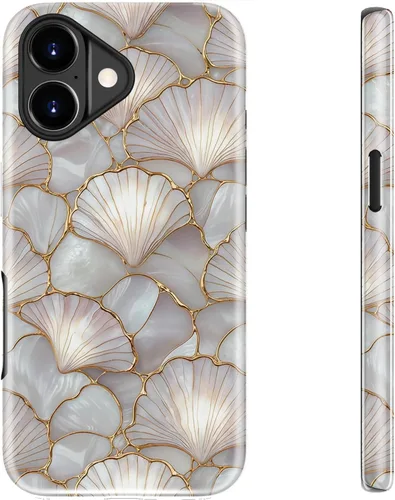 Miniatura 122 de bemal Funda para iPhone 12 Mini, estética, vintage, floreciente, peonía, concha, femenina, compatible con MagSafe, moderna, única, moderna, moderna