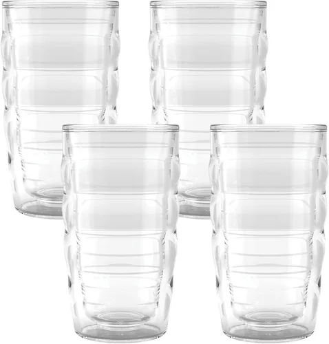 Miniatura 42 de Tervis - Vaso de viaje de mesa transparente y colorido Bayou View Collection fabricado en Estados Unidos, taza de viaje de doble pared con Surtido