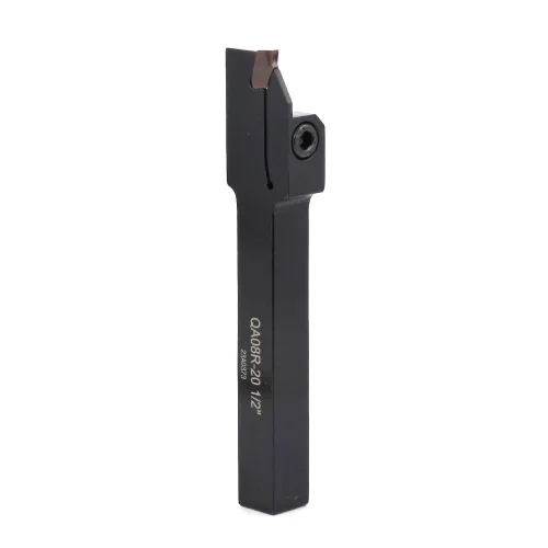 Miniatura 8 de Soporte de separación de ranurado de torno indexable de 1/2 "x 1/2" QA08R-20 con 1 pieza de inserción de carburo GTN-2 Herramienta de corte de torno