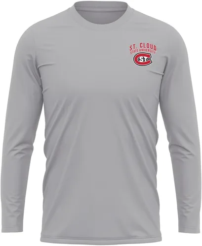 Miniatura 403 de Camisa deportiva de manga larga oficial de la NCAA Collegiate para hombre, con logotipo en el pecho izquierdo, colección Athletic Heather