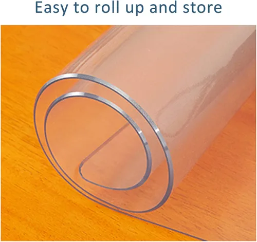 Miniatura 3 de Protector de mesa rectangular transparente mate resistente, protector de mesa lavable, protector de mesa impermeable, para restaurantware ordenador