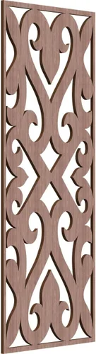 Miniatura 17 de Keene Paneles de pared decorativos de madera con calado, 9 3/8 pulgadas de ancho x 24 3/8 pulgadas de alto x 1/4 de alto, roble rojo rojo (Red Oak)