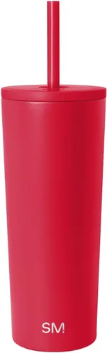 Miniatura 94 de Simple Modern- Vaso con aislamiento, c/tapa y pajilla Taza de viaje Botella de agua de ac. inox. reutilizable Unisex Colecc. Classic 24 oz
