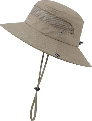 Miniatura 4 de Sombrero de sol para niños, ala ancha, sombrero de safari para niños, protección solar UPF 50+, sombrero de cubo para niños y niñas