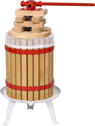 Miniatura 11 de Prensa manual de vino de frutas de 0.53 galones, máquina de prensa de barriles de acero inoxidable para jugo, verduras, vino, aceite de oliva