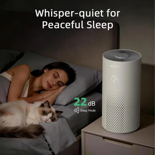 Miniatura 6 de Afloia Purificador de aire para dormitorio y mascotas en el hogar de hasta 1780 pies cuadrados, filtro HEPA 5 en 1 con prefiltro lavable, elimina